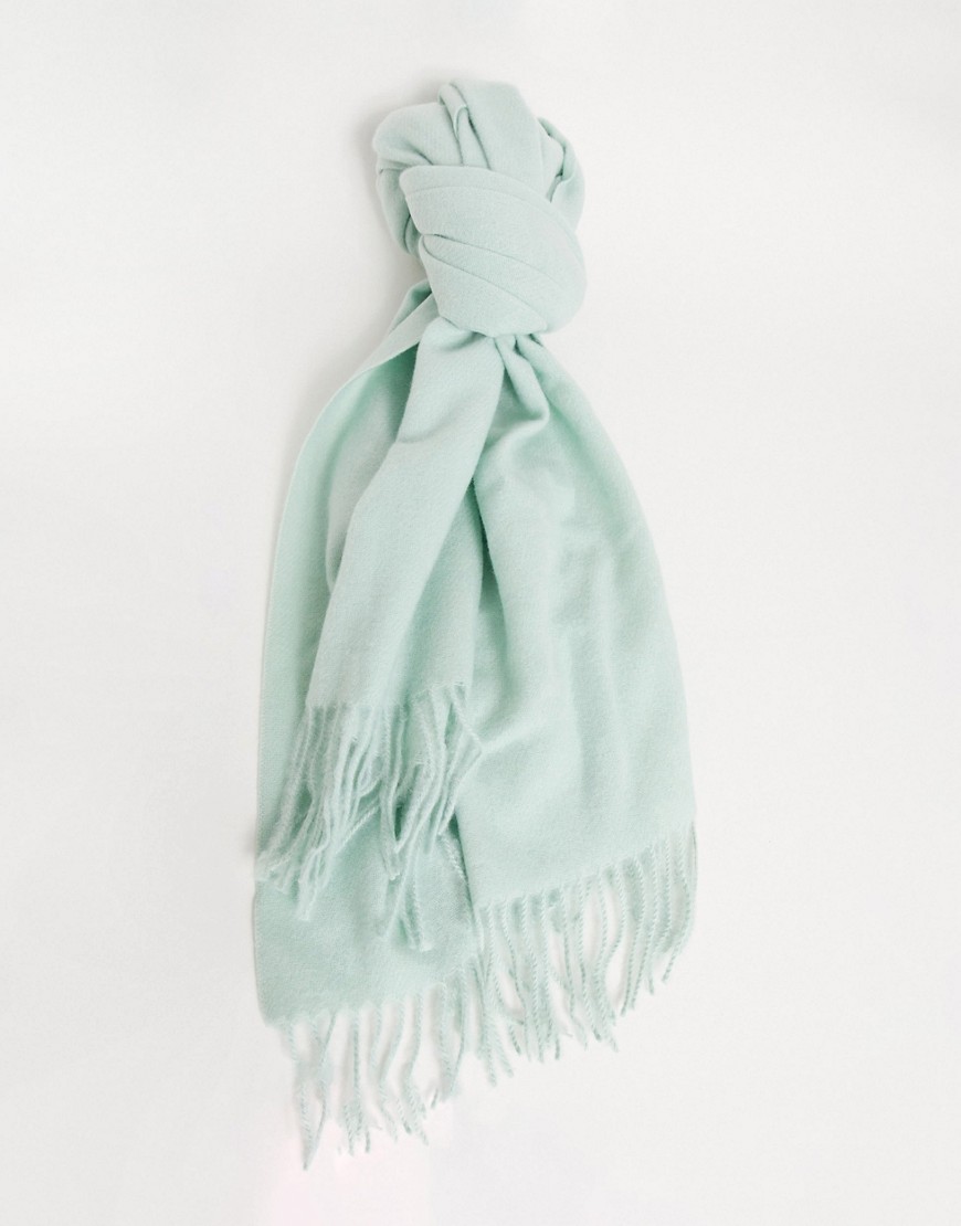 фото Супермягкий шарф-накидка мятного цвета accessorize-зеленый цвет