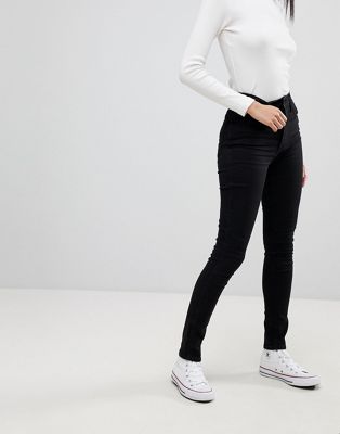 фото Супероблегающие джинсы с завышенной талией levi's line 8-черный levis line 8
