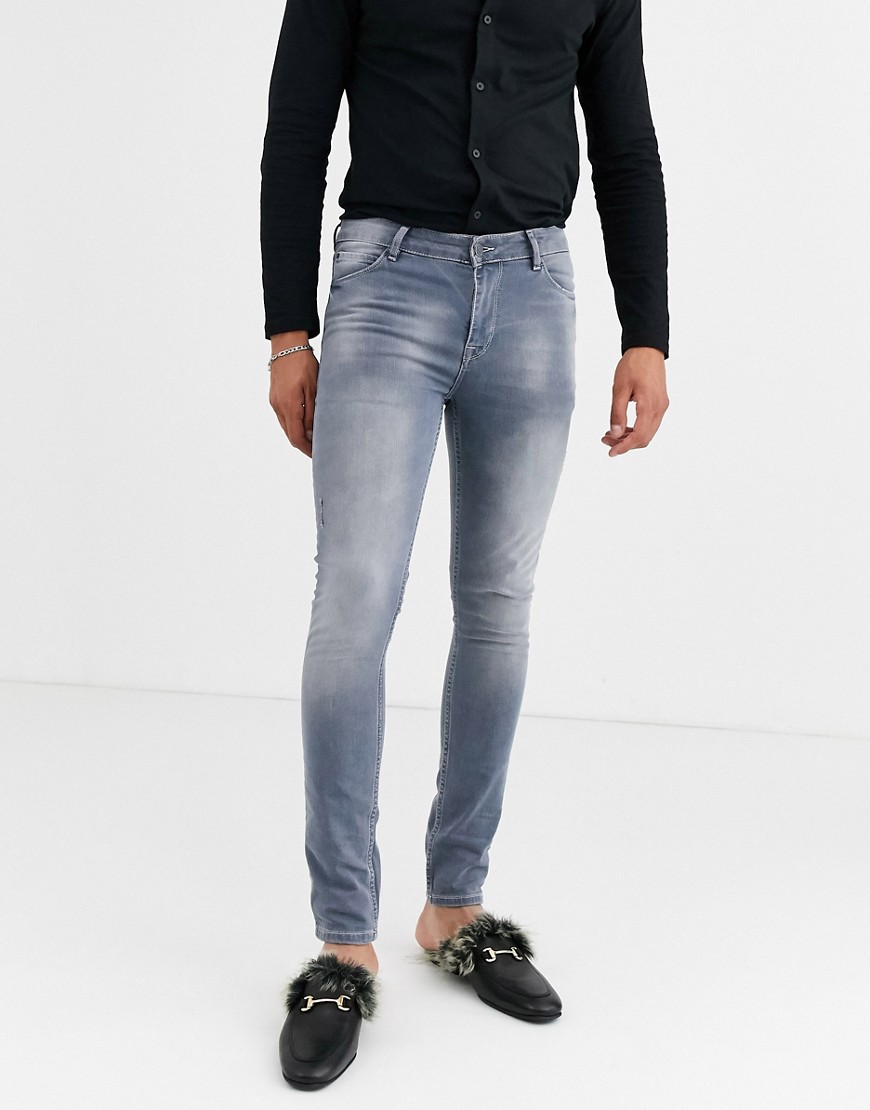 Superskinny jeans i støvet grå fra ASOS DESIGN
