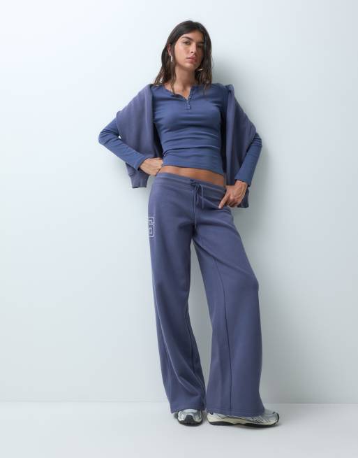 Supre Alexis top serafino a maniche lunghe in blu urban, 2 di 5