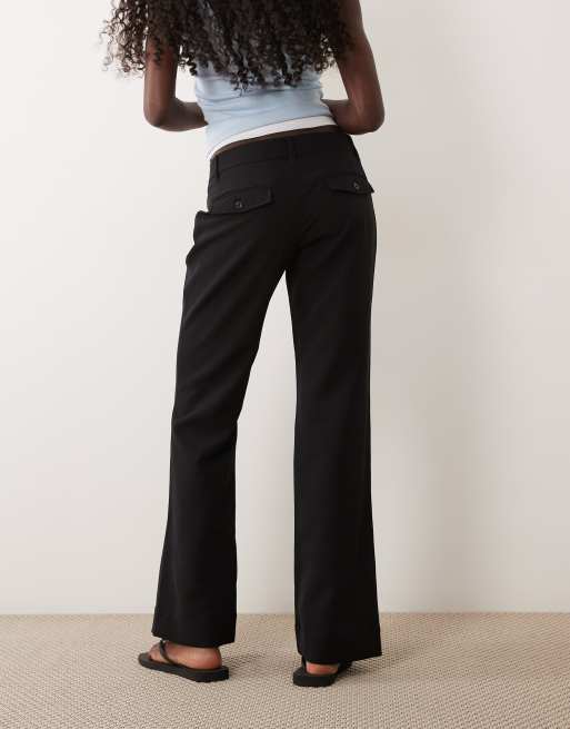 Supré Alison tailored bootleg pants in black, 3 of 5