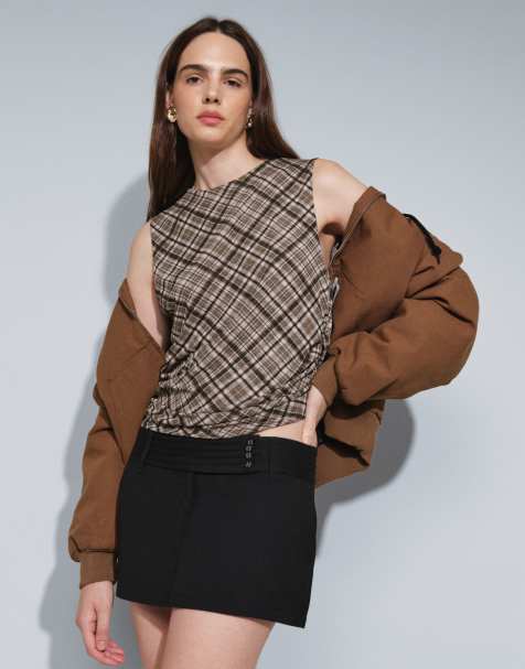 Supre beau tailored mini skirt in black - view 1