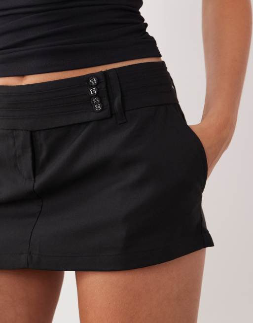 Supre beau tailored mini skirt in black, 3 of 5
