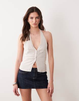Supre Charly Halter Top In Neutral