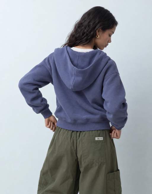 Supre conjunto oversized de sudadera con capucha con cremallera en azul urbano, 6 de 10