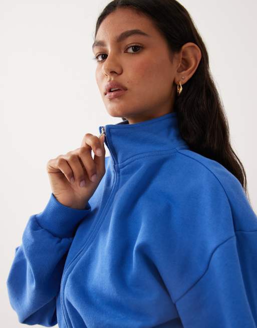 Supre - Flo - Veste zippée d'ensemble en polaire - Bleu betty, 3 de 4