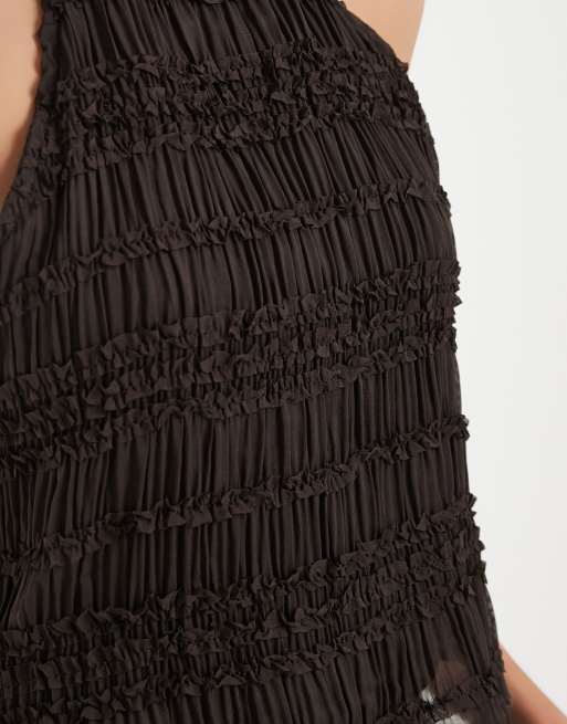 Supre havana textured top in cacao brown, 3 of 4