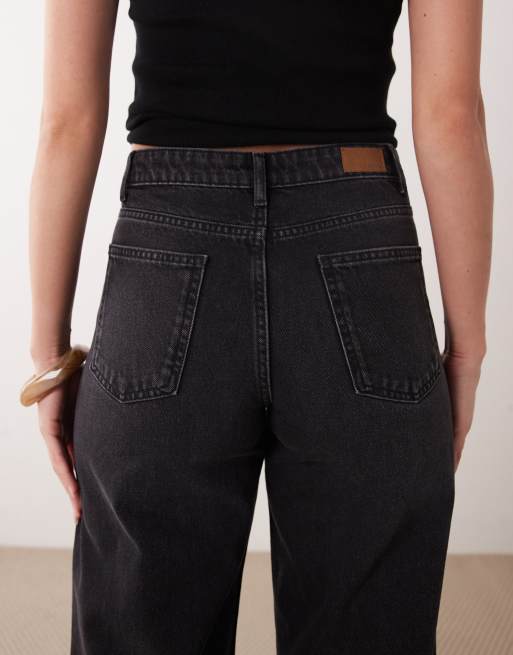 Supré - Jean ample à taille haute - Noir délavé, 4 de 5