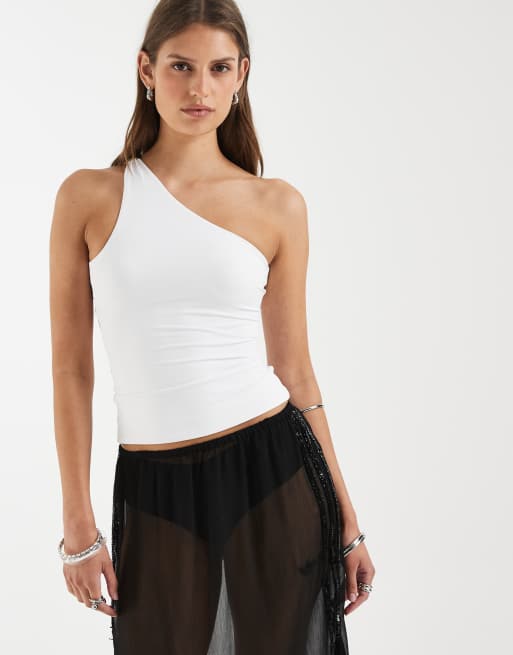 Supré – Jessica – Biały top na jedno ramię, 4 z 4