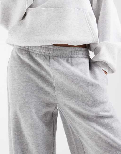 Supré - Jordyn - Trainingsbroek met wijde pijpen in gemêleerd grijs, deel van co-ord set, 3 van 5