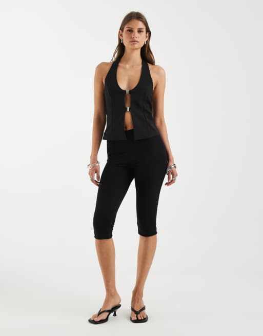 Supré – Kellie – Czarny top z dekoltem halter, 2 z 4