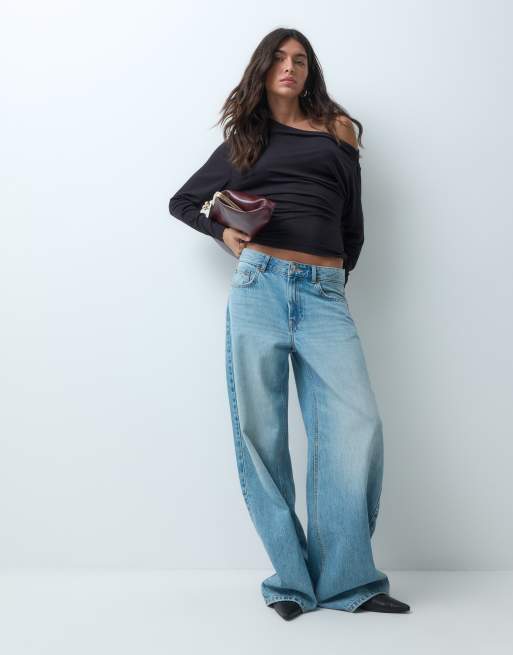 Supre Kirby top a spalle scoperte a maniche lunghe nero, 2 di 5