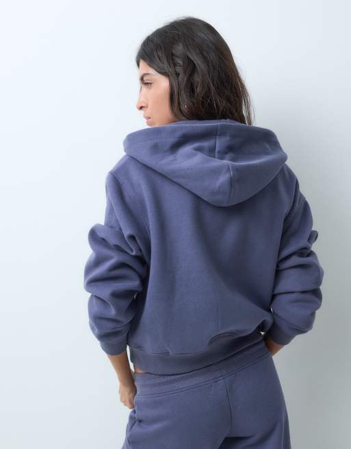 Supre liv oversized zip-hoodie-sæt i urban blue, 4 af 10