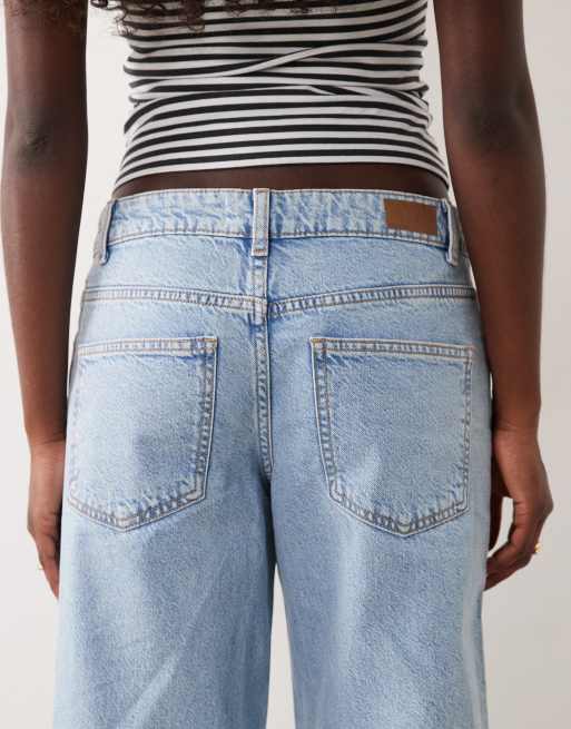 Supre low rise baggy jean in bleach blue, 4 of 5