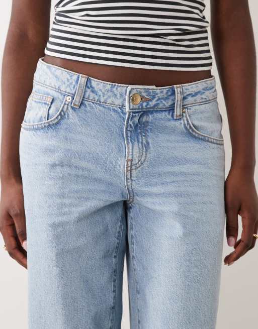 Supre low rise baggy jean in bleach blue, 5 of 5