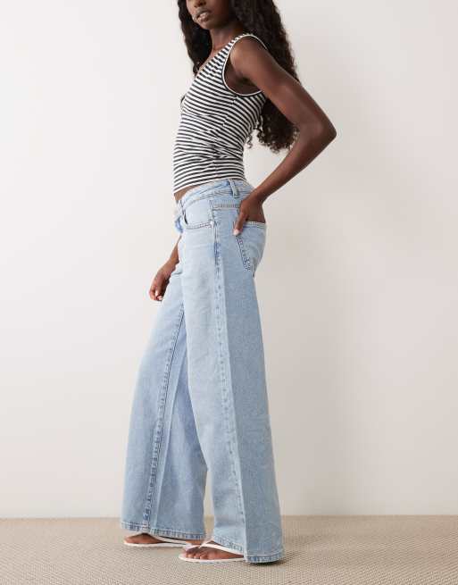 Supré low rise baggy jeans in bleach blue, 3 of 5