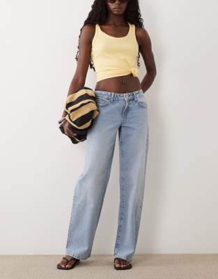 Supre Low Rise Straight Jean In Blue