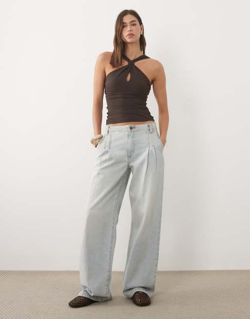 Supre luxe Danica haltertop i brun, 2 af 4