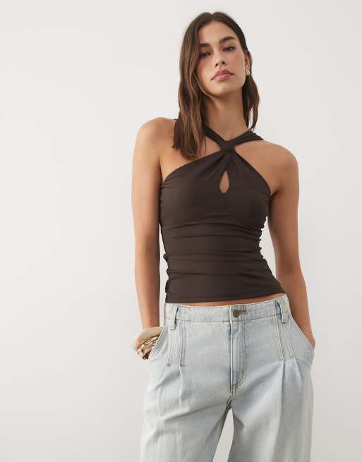 Supre Luxe - Danica - Top dos nu - Marron, 3 de 4