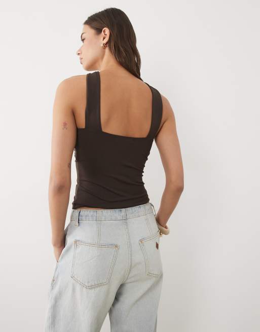 Supre Luxe - Danica - Top dos nu - Marron, 4 de 4