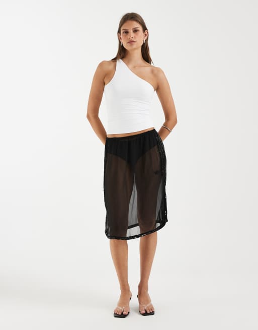 Supré - Luxe - Jessica - Top met blote schouder in wit, 2 van 4