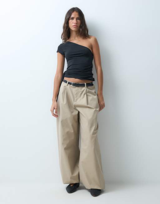 Supré lyra asymmetic top in black, 3 of 4
