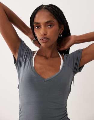 Supre Mason Layered Top In Gray