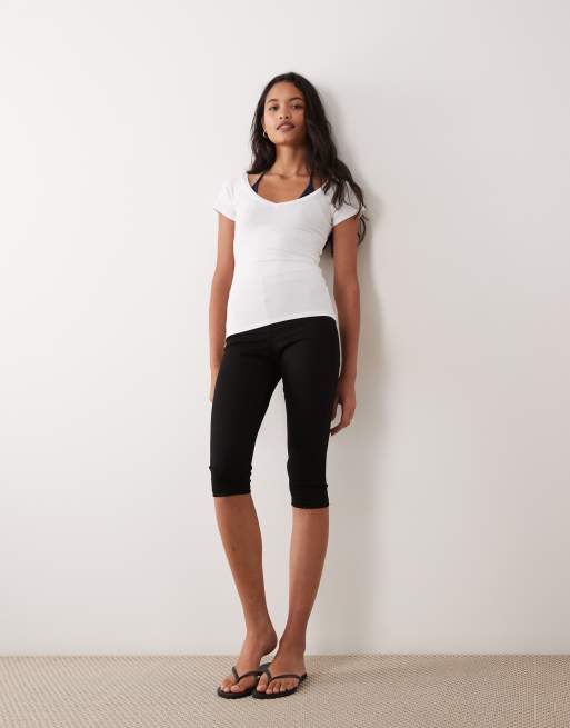 Supre Mason layered top in white navy league, 2 of 4