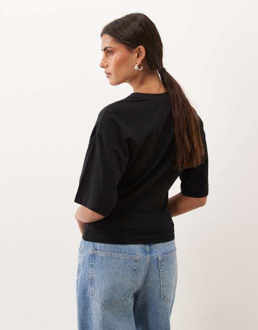 Supre onyx cinch waist t-shirt in black, 2 of 4