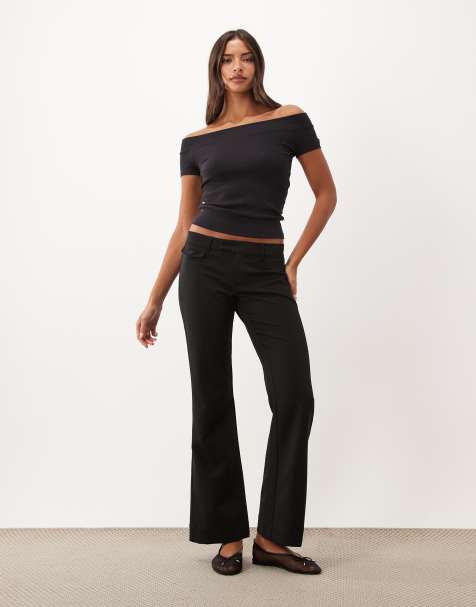 Supre - pantalones bootleg de sastre negros Alison - view 1