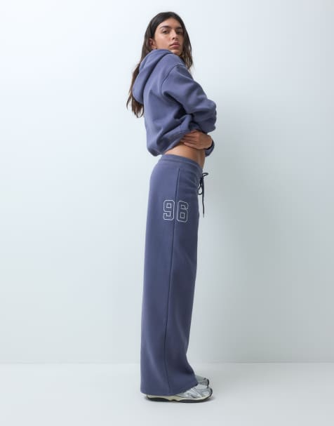 Supre Raine conjunto de jogger de pernera recta en azul urbano - view 1