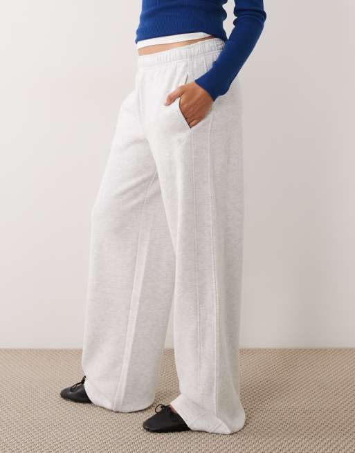 Supre Sasha wide-leg trainingsbroek in lichtgrijs, 3 van 5