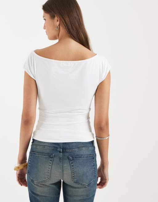 Supré - Saskia - Hvid superglat top, 4 af 4