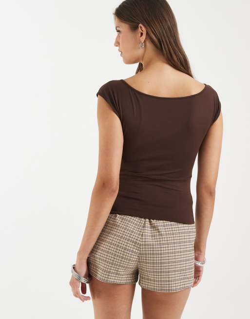 Supré - Saskia - Top ultra lisse - Marron, 4 de 4
