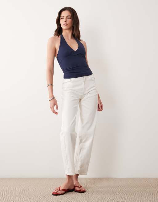 Supre sleek tonya halter top in navy league, 3 of 4