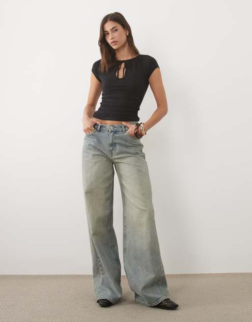 Supre soft esther keyhole top in black , 2 of 4