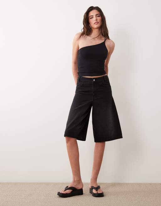 Supre soft garce one shoulder top in black, 2 of 4