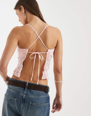 Supre Taya Textured Top In Pink