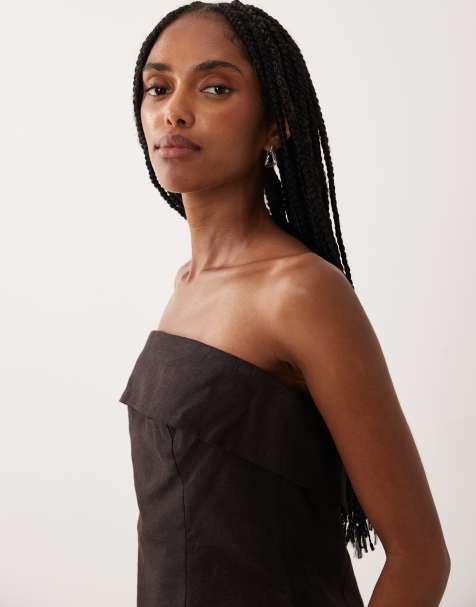 Supre top bandeau Taryn en brun bronx - view 1