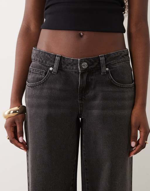 Supré ultra low rise baggy jeans in black, 5 of 5