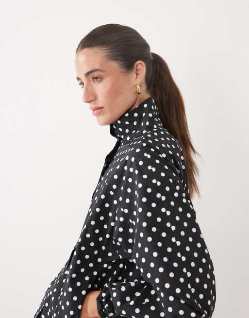 Supre veste de survêtement à pois noire, 4 de 4