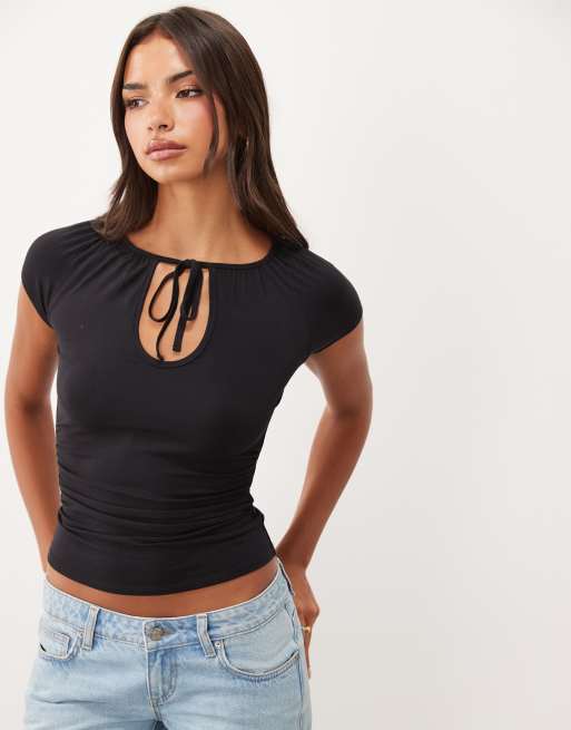 Supre zachte Esther top in zwart, 2 van 4