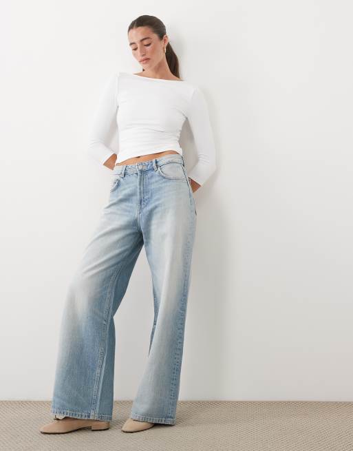 Supré Ziggy slash neck 3/4 sleeve top in white, 2 of 4
