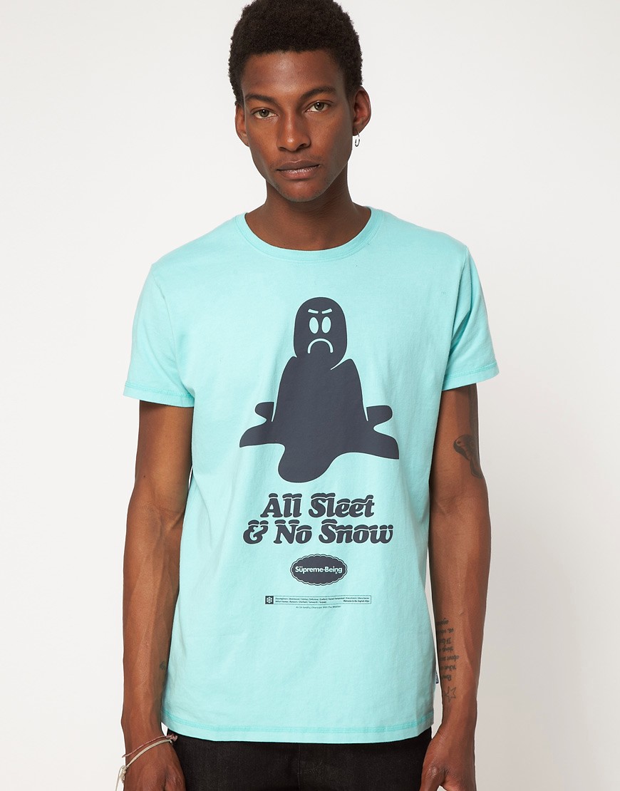 Supremebeing - Sleet - T-shirt-Blå