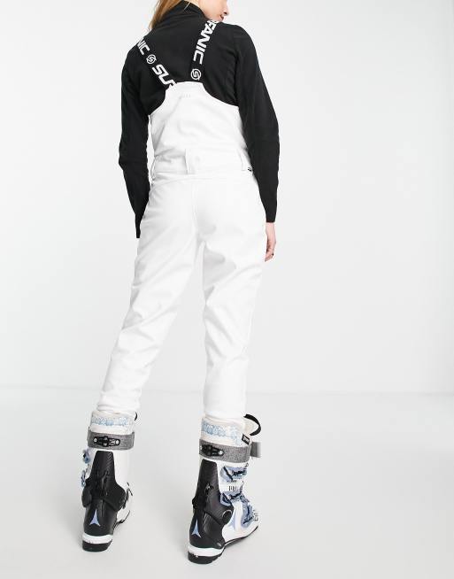 Surfanic Amity technical stretch slim fit ski pants in white