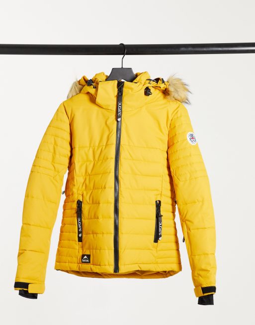 Mustard yellow ski jacket new arrivals