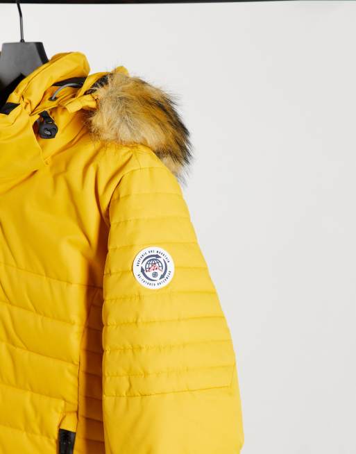 Mustard yellow 2024 ski jacket