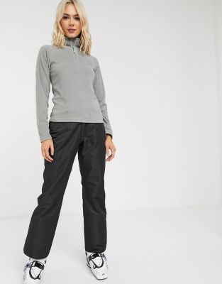 Surfanic Glow Surftex ski pants in black ASOS