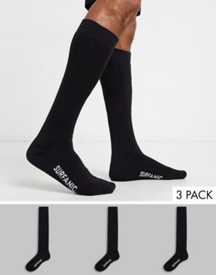 Surfanic - Pro tech - Multipack van sokken-Zwart