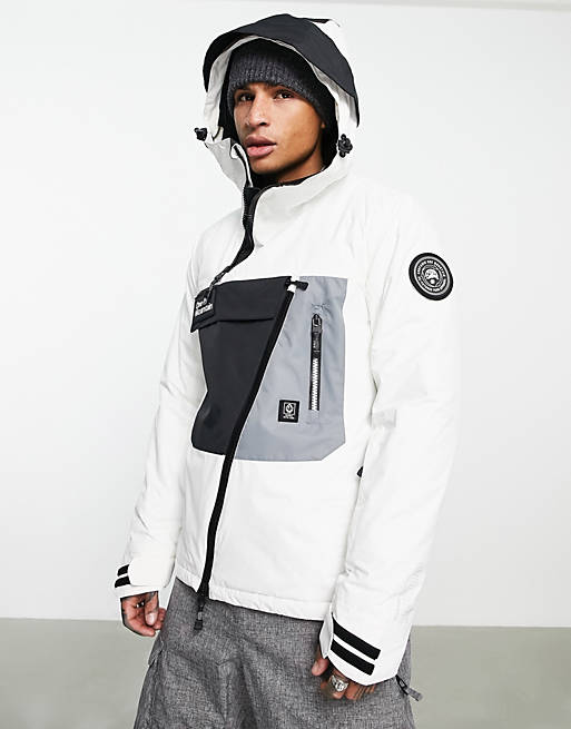 Surfanic project X overhead technical ski jacket in white